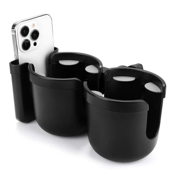 Accmor 2-in-1 Walker Cup Holder with Phone Holder, Wheelchair Cup Holder, Rollator Cup Holder, Cup Phone Holder for Walker, Wheelchair, Rollator, Mobility Scooter