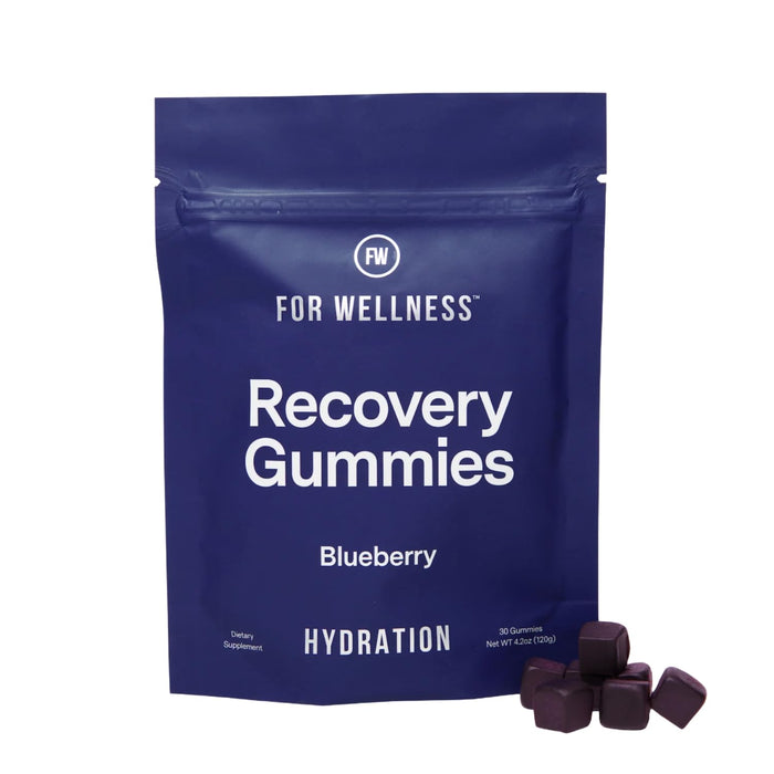 Electrolyte Recovery Gummies™ Blueberry Flavor Hydration Gummies with VitaBlue® Blueberries & Electrolytes - Exercise Recovery, Energy Boost, Replenishment & Antioxidants Non-GMO, Vegan, Gluten-Free