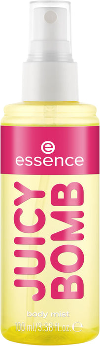 essence | Juicy Bomb Body Mist | Fresh Citrus Blend with Pineapple & Amber | Long-Lasting, Travel-Friendly & Vegan (04 | Zesty Citrus)