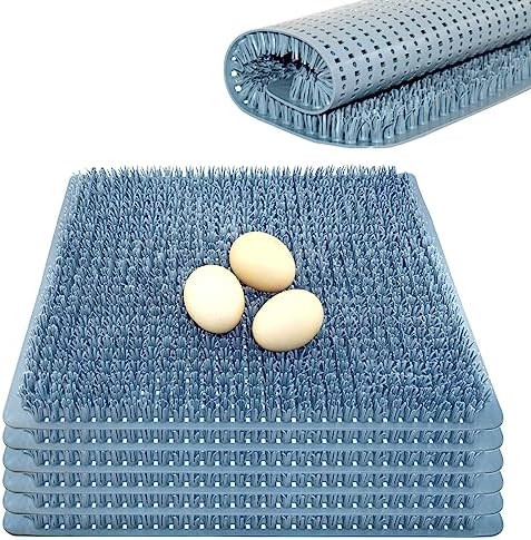 6PCS Washable Chicken Nesting Pads for Laying Eggs, Silicone Nesting Pads for Chicken Coop, Chicken Coop Accessories