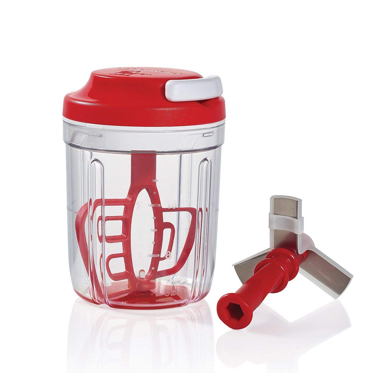 Tupperware Turbo Chef Herb Smart Chopper 730ml / 24.6 OZ (Red) — Retros ...