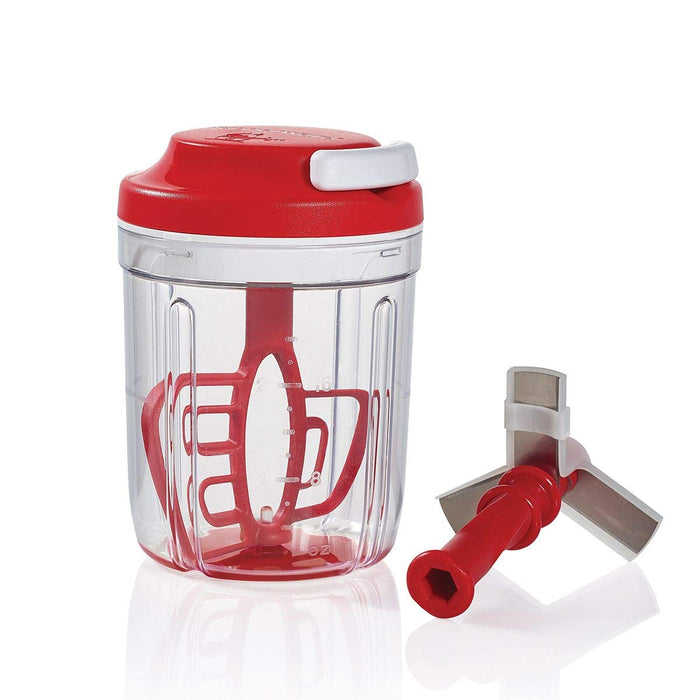 Tupperware Turbo Chef Herb Smart Chopper 730ml / 24.6 OZ (Red)