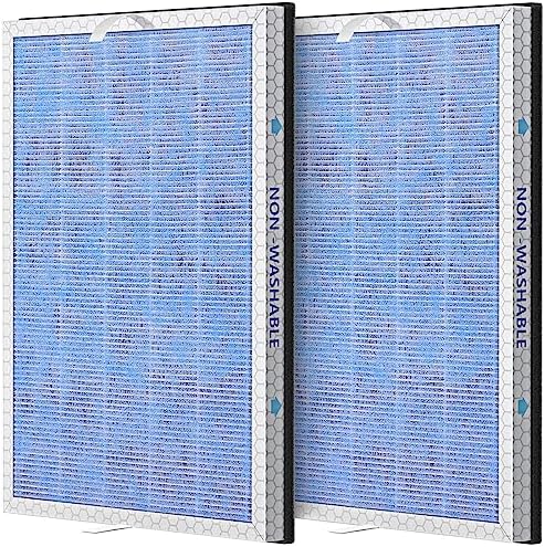 2 PACK MSA3/MSA3S True HEPA Replacement Filter Compatible with Membrane Solutions MSA3 and MSA3S Device, 3-Stage H13 True HEPA Filter