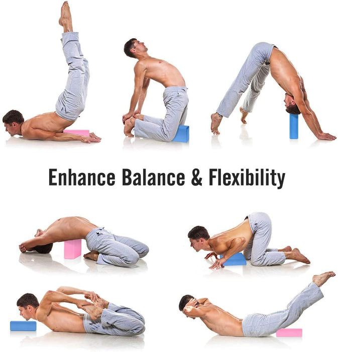 Gaiam Yoga Block - Supportive Latex-Free Eva Foam - Soft Non-Slip Surface with Beveled Edges for Yoga, Pilates, Meditation - Yoga Accessories for Stability, Balance, Deepen Stretches