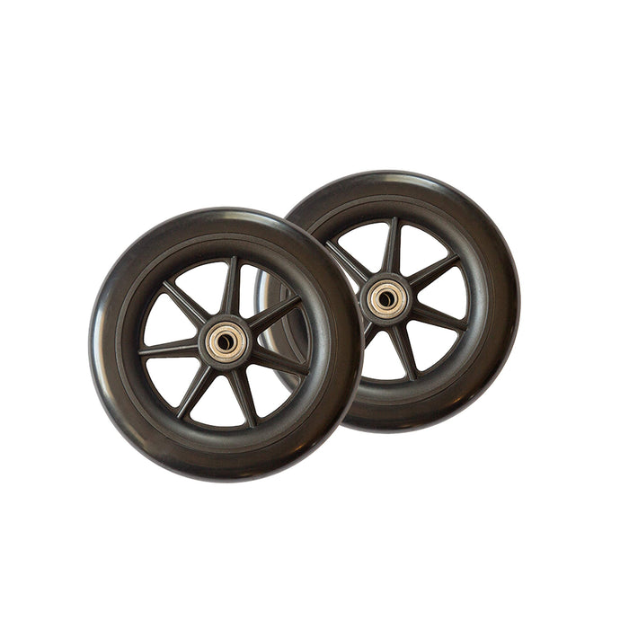 Stander Replacement 6-inch Walker Wheels, 6 Inch Rollator-Wheels for Adults, Seniors, and Elderly, Compatible with Stander's Wonder-Walkers and Wonder-Rollators, Set of 2