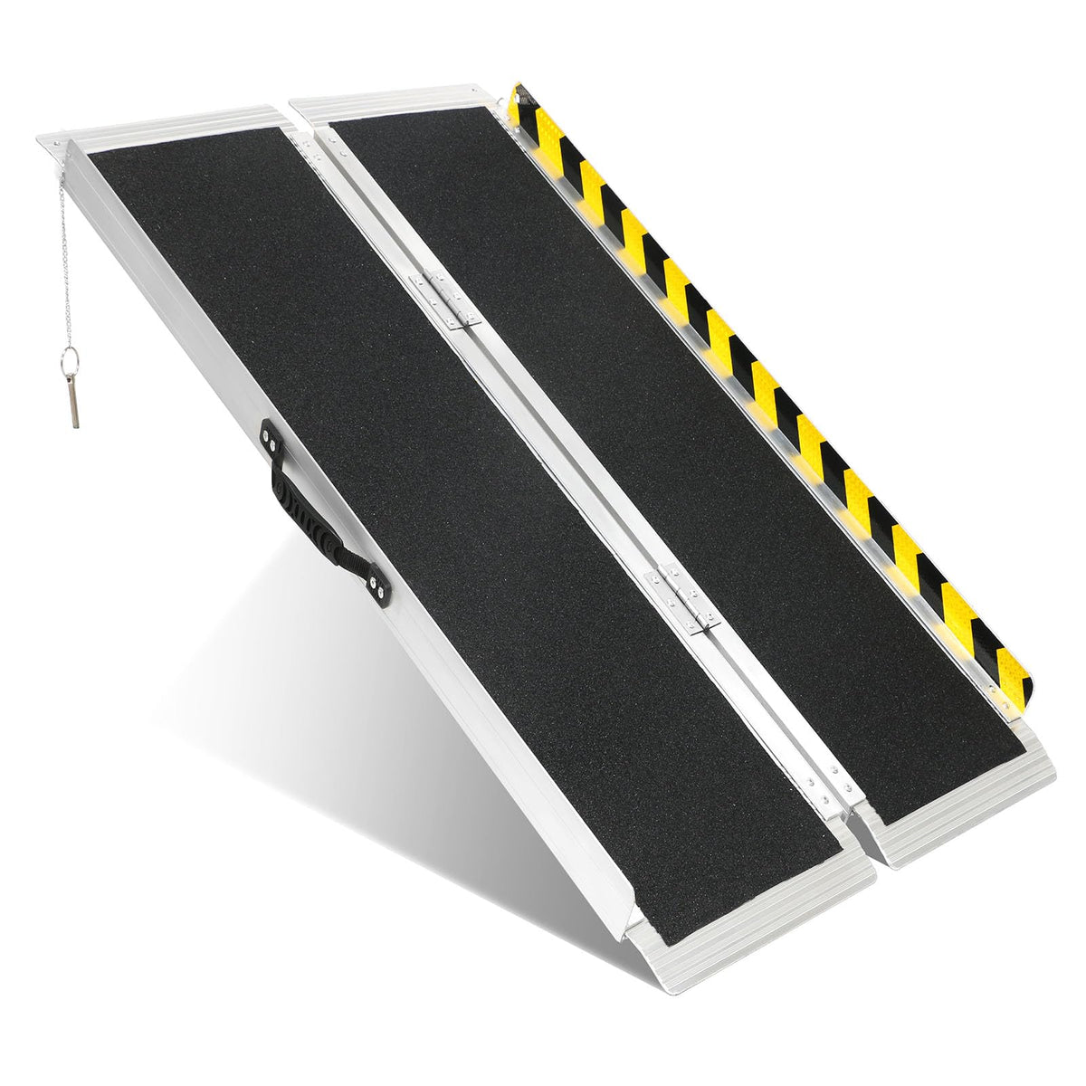 4FT Portable Wheelchair Ramp, Non-Slip Aluminum Folding Handicap Ramp ...