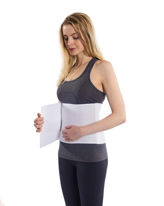 NYOrtho Postpartum Belly Binder, Abdominal Binder for Women, C-Section Recovery, Tummy Tuck Support, Belly Wrap for Postpartum, Swelling & Hernia - Latex-Free, Breathable - Medium 45"-60"