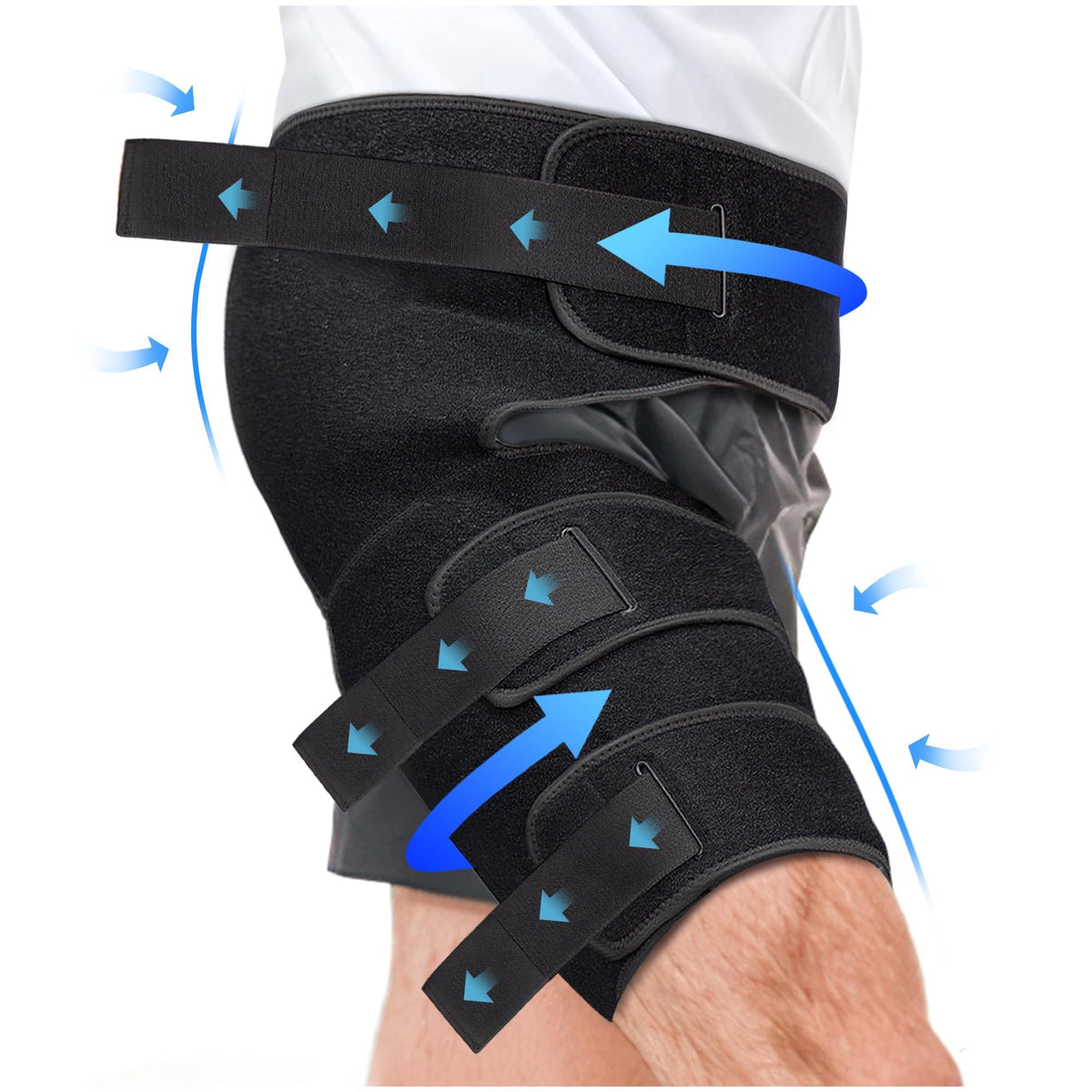 Hiball Adjustable Hip Brace, Groin & Hamstring Compression Wrap for Me ...