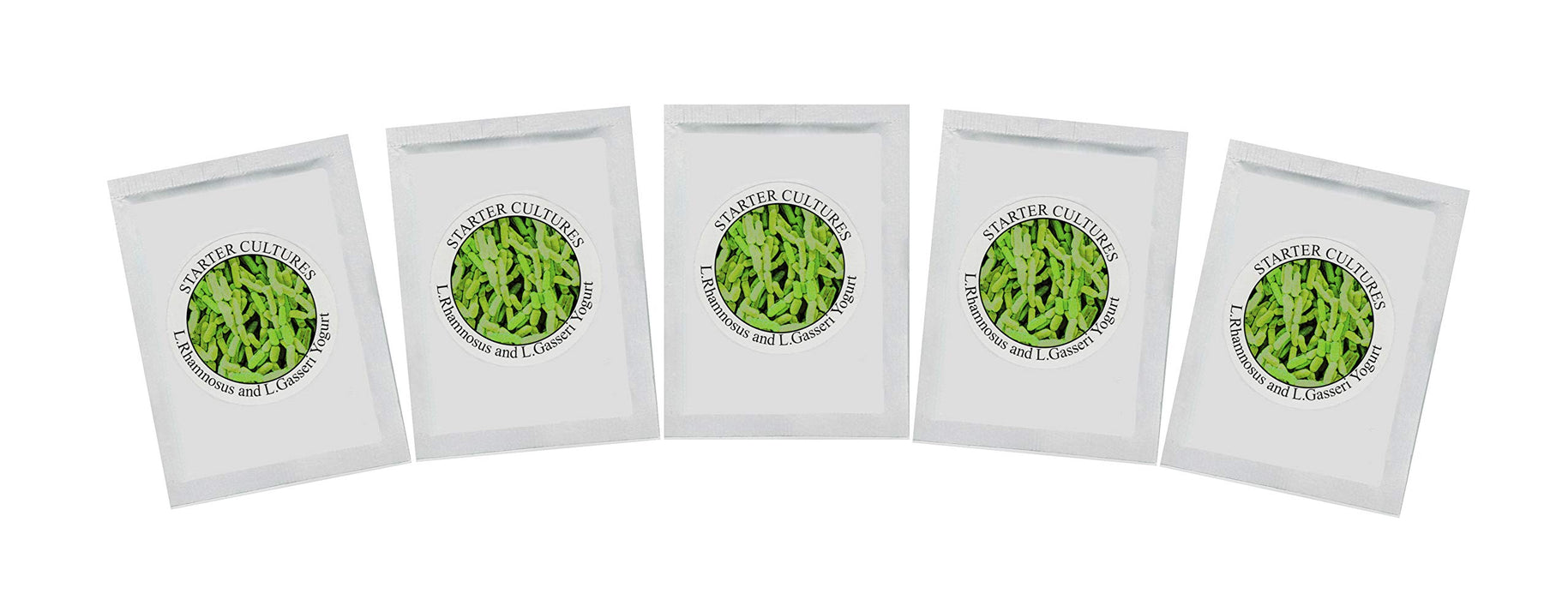 Natural Probiotic Selection Yogurt Starter Cultures - Pack of 5 Freeze-Dried Sachets for Lactobacillus Rhamnosus and L.Gasseri Yogurt (5 sachets Pack)