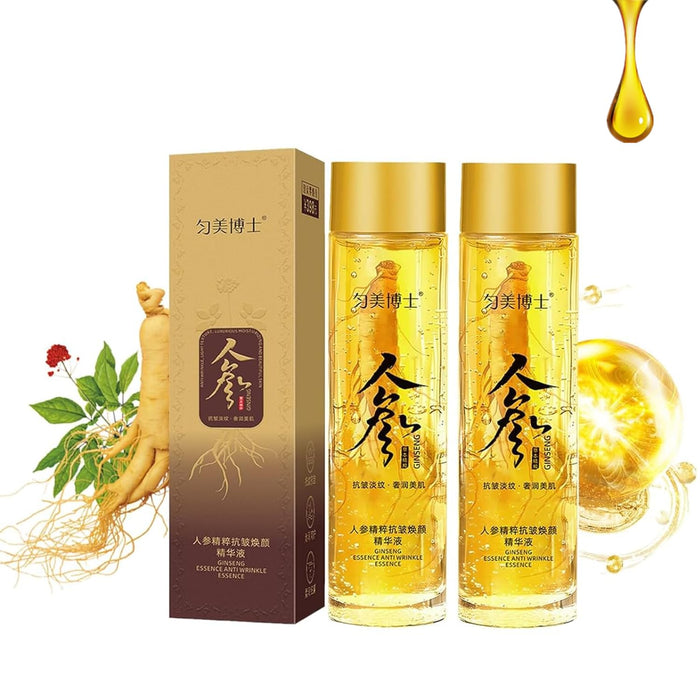 2PC Ginseng Extract Liquid,Ginseng Extract Anti-Wrinkle Original Serum Oil,Korean Red Ginseng Essence for Anti Aging,Moisturizer,Fighting Collagen Loss,Reduces Wrinkles,Improves Sagging (120ml)