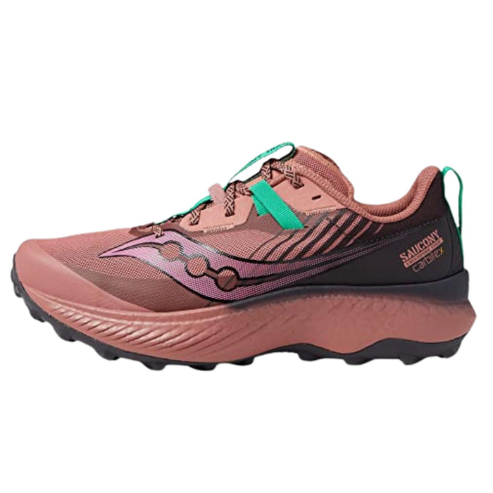 Saucony Women's Endorphin Edge Hiking Shoe, SOOT/Basalt, 8.5