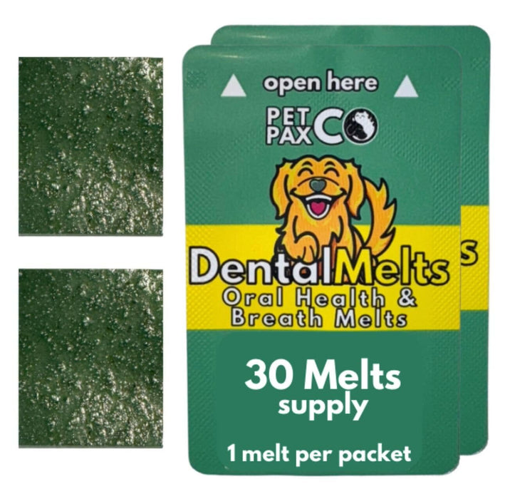 Dog Bad Breath Dental 30 Strips - DentalMelts for Dogs – Fresh Breath, Supports Oral Hygiene, Breath Treats for Dogs, Vet-Approved Dental Care, Low Calorie, No Fillers, No chew Dental Health