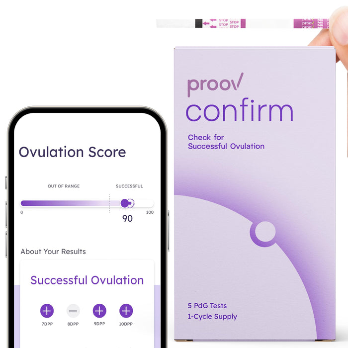 Proov PdG Test Strips for Women - 5 Progesterone Test Strips - Confirm Successful Ovulation at Home - 1 Cycle Pack - Fertility Tracker - Compatible with Fertility, Pregnancy & Ovulation Tests