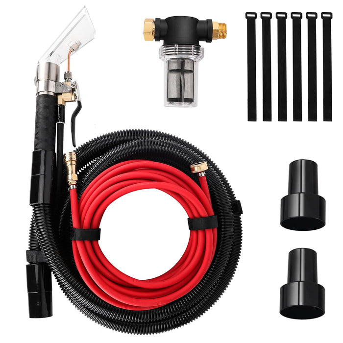 Shop Vac Extractor Kit, Better Extractor Hose Kit for Carpet & Upholstery Cleaning in Home and Auto, with Wand, Hose & Adapter