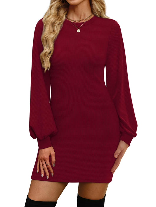 OFEEFAN Plus Size Dresses Bodycon 2025 Fall Outfits Christmas Party Dresses for Women Sexy Red 2XL