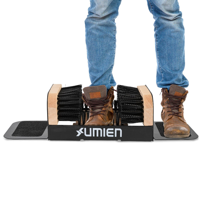 Umien™ Boot Scraper Outdoor Shoe Brush with Flaps - Cleaning Heavy-Duty Shoe Cleaner and Boot Scrubber for Mud, Dirt, and Snow - Durable Weather-Resistant Outdoor Shoe Cleaning Tool