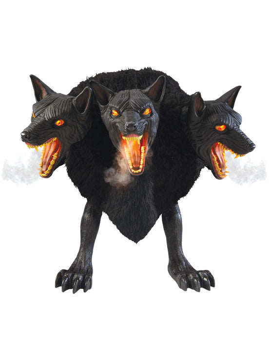 2 Ft 7 In Cerberus Three Headed Dog Animatronic