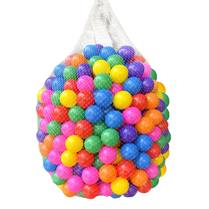 Retros Market Ball Pit Balls 200/500/1000 Count Play Plastic Balls for Ball Pit Playpen BPA- Free Crush Proof Bounce House Balls for Pet Dogs,Soft Plastic Pool Ball for Toddlers (Rainbow, 200 Count)