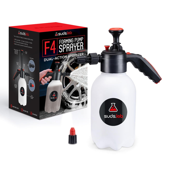 Suds.Lab F4 Foaming Pump Sprayer 70 oz for Detailing, Garden, and Home Use