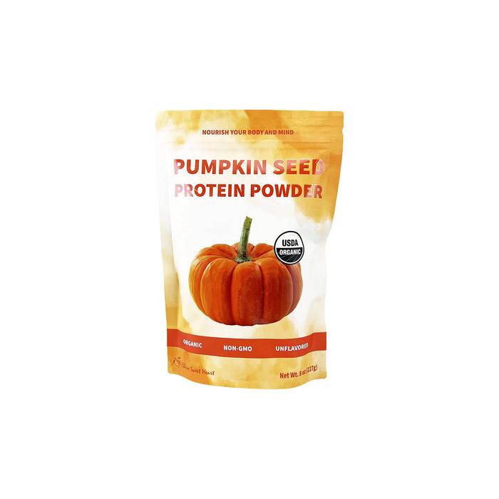 Cherie Sweet Heart Pumpkin Seed Protein Powder 8oz, 100% Non-GMO, Dairy-Free, Keto-Friendly, Gluten-Free, Soy-Free, Plant-Based Protein