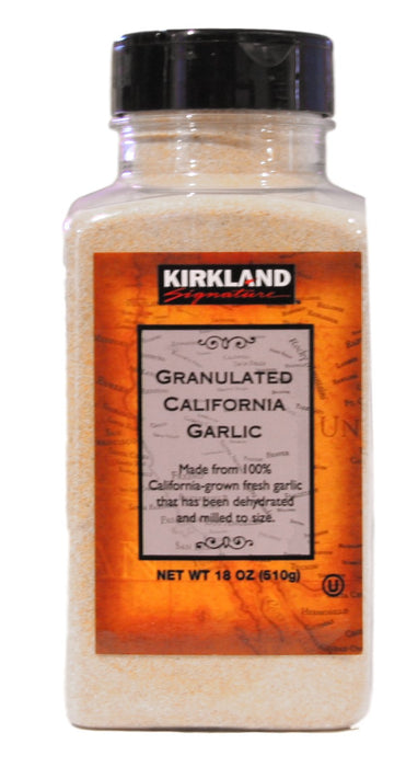 Kirkland Signature - Spices and Herbs - 14.5 Ounce Bottle - Pack of 2 (Granulated California Garlic)