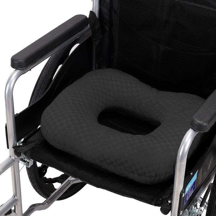 Anti-Slip Wheelchair Cushions, Bed Sore Cushions for Butt, Ergonomic Innovations Orthopedic Donut Pillow, Medical Seat Cushion for Sciatica, Back, Coccyx, Pressure Sore (Black)