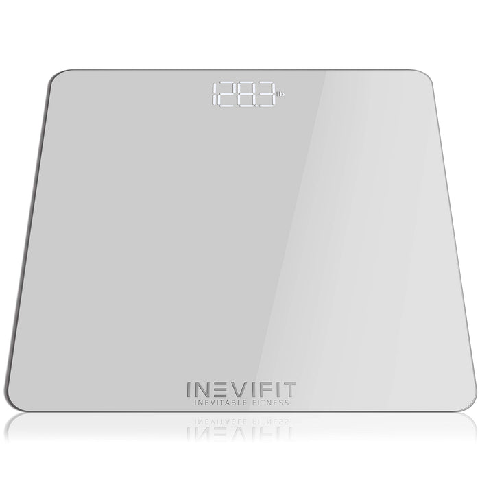 INEVIFIT Bathroom Scale, Highly Accurate Digital Bathroom Body Scale, Measures Weight up to 400 lbs. Includes Batteries