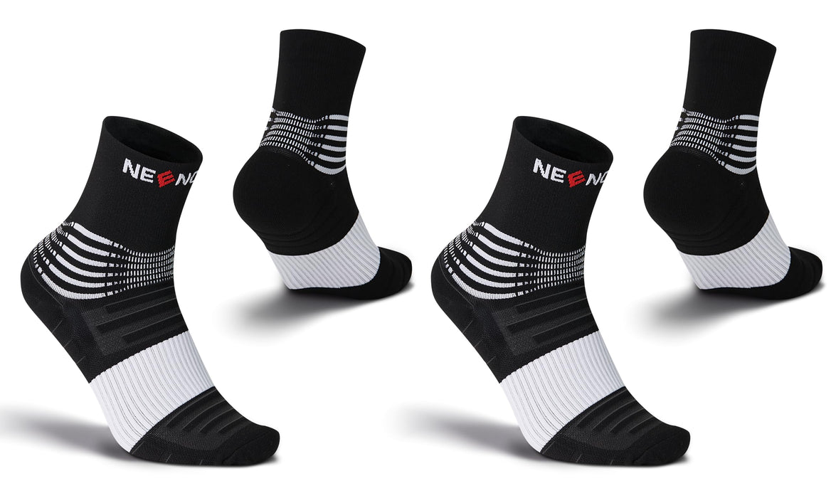 NEENCA Medical Compression Socks—2 Pairs, Ankle Socks for Injury Recovery, Pain Relief, Swelling, Sport Protection 20-30 mmHg
