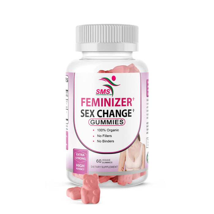 SMSHEALTHPRODUCTS.com Feminizer Sex Change Pueraria Mirifica Gummy Supplement - Pure Root 10:1 Concentrated Extract 60 Veggie Gummies, Premium Organic - for Women, Transgender, MenGET 20% OFF STOREWIDE!