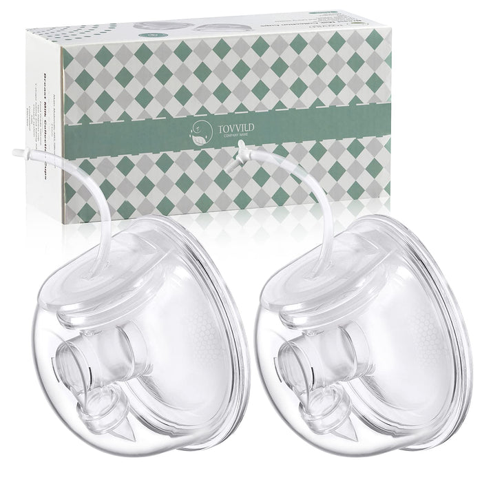 TOVVILD Breast Pump Milk Collection Cup - Compatible with Spectra S1/S2/S9, Not Original Accessories, Replace Breast Pump Kits, 24mm Flange Milk Collector Cup Tubing Parts