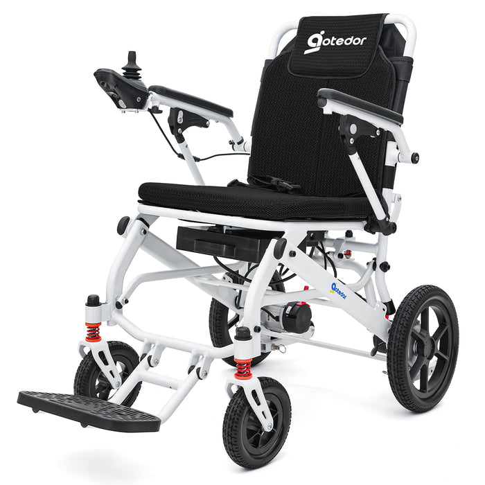 Aotedor Electric Wheelchairs for Adults,22 Miles Long Travel Range with 2 Lithium Batteries All Terrain Power Wheelchair,Ultra Lightweight 39Lbs Folding Compact Motorized Wheelchair,Airline Approved
