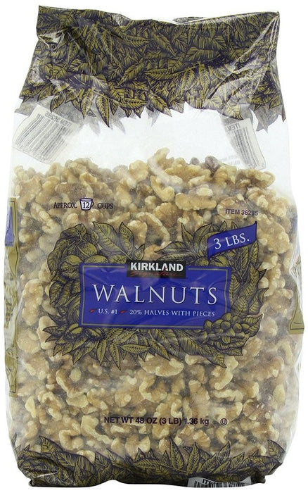 Kirkland Signature Walnuts 48OZ, Pack of 3