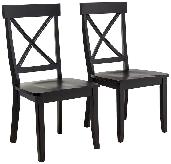 Homestyles Blair Black Dining Chairs, Set of 2
