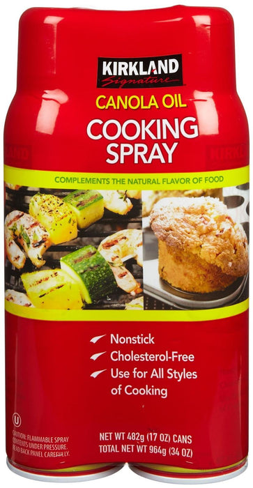 Kirkland Signature Canola Oil Cooking Spray, 34 Ounce