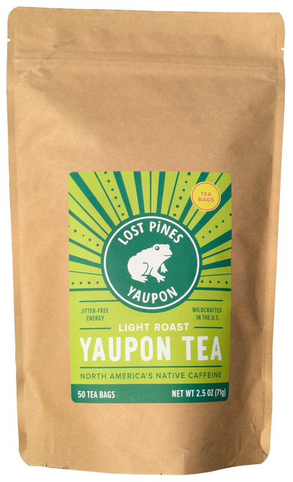 Yaupon Tea - 50 Tea Bags - Light Roast - Lost Pines Yaupon Tea - Sustainably wild harvested yaupon, the only caffeinated plant native to North America. …