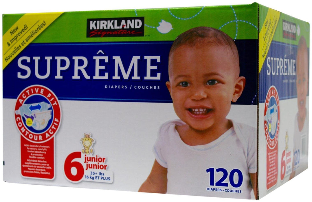Kirkland Signature Diapers Size 6 Quantity 120