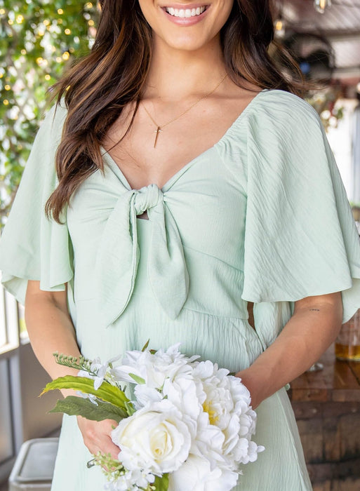 Dokotoo Women Dresses Summer Linen Dresses for Women Womens Easter 2025 Fashion Casual Elegant V Neck Drawstring Ruffle Solid Cap Sleeve Mini Summer Dress Green 2025