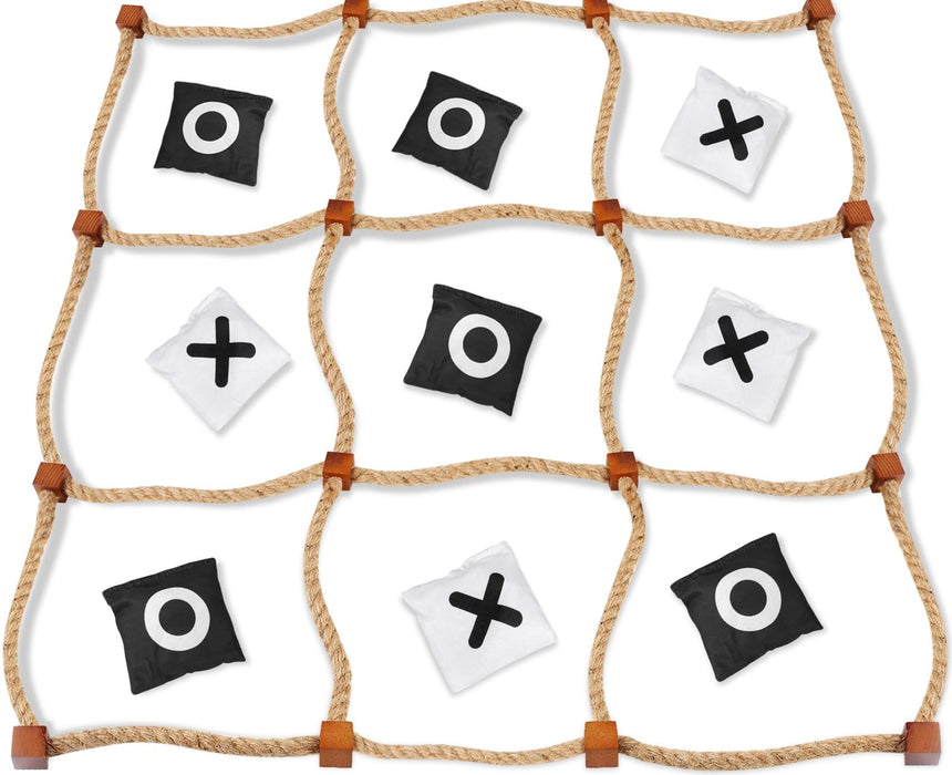 Retros Market Giant Tic Tac Toe Outdoor Games, Bean Bag Toss Outdoor for Kids, Giant Yard for Adults, Jumbo Large Wooden Tic Tac Toss, Backyard Lawn Camping Game (4ft x 4ft)