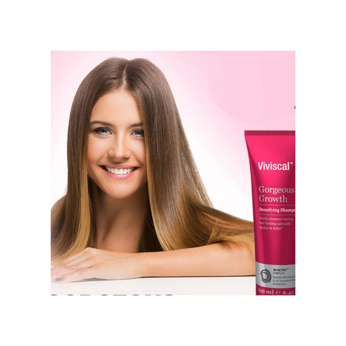 Viviscal Gorgeous Growth Densifying Shampoo for Thicker, Fuller Hair Ana:Tel Proprietary Complex with Keratin, Biotin, Zinc 8.45 Ounce