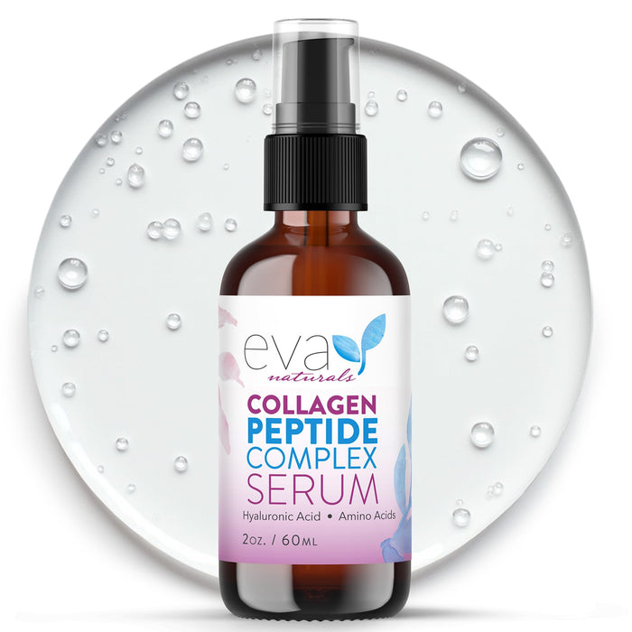 Collagen Peptide - Anti Aging Collagen Serum for Face, Skin Brightening, Reduces Fine Lines & Wrinkles, Heals and Repairs Skin, Microneedling with Hyaluronic Acid (2 oz)