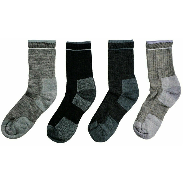 Kirkland Signature Women's Women's' Quarter Trail Merino Wool Socks, Gray, 10