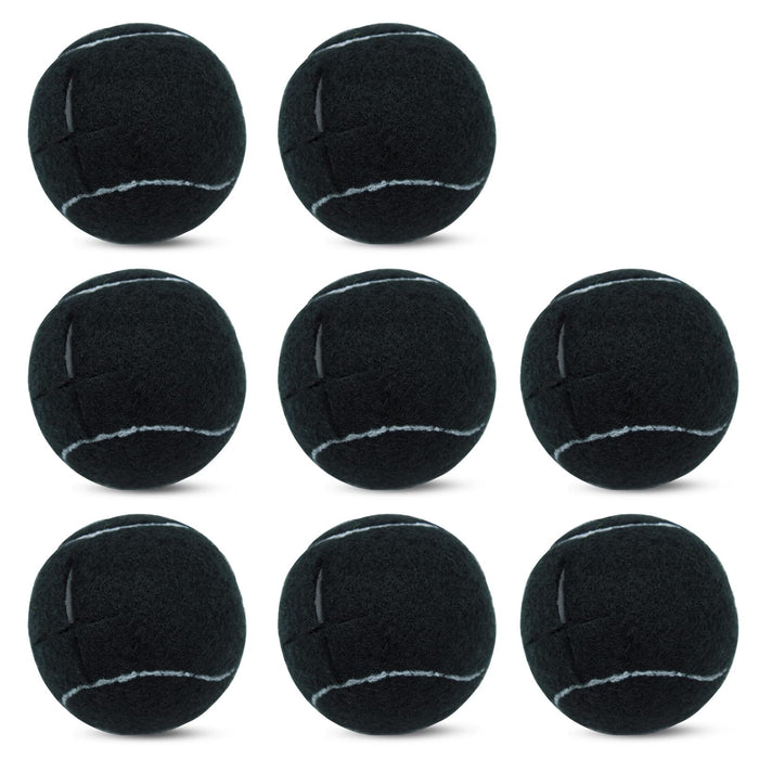 Magicorange 8 PCS Precut Walker Tennis Balls for Furniture Legs and Floor Protection, Heavy Duty Long Lasting Felt Pad Glide Coverings(Black)