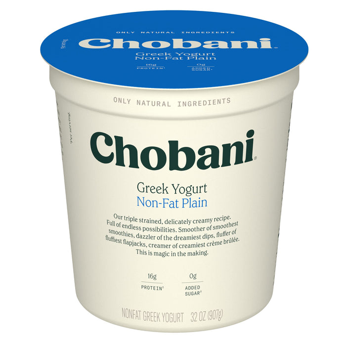 Chobani® Non-Fat Plain Greek Yogurt 32oz