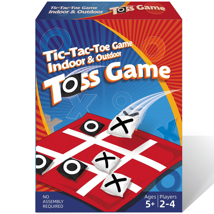 Retros Market Giant Tic Tac Toe Bean Bag Toss - Outdoor Camping Backyard Lawn Games for Kids Adults - Large Indoor Family Games for Christmas Party