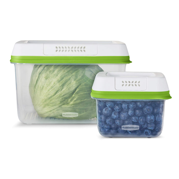 Rubbermaid® FreshWorks Produce Saver, Medium and Large Produce Storage Containers, 4 Piece Set