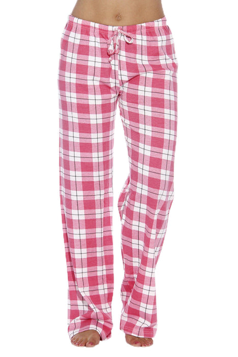6324-10018-L Just Love Women Pajama Pants / Sleepwear,L Pink - Plaid