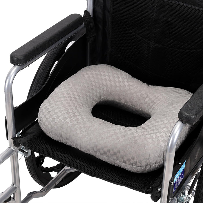 Anti-Slip Wheelchair Cushions, Bed Sore Cushions for Butt, Ergonomic Innovations Orthopedic Donut Pillow, Medical Seat Cushion for Sciatica, Back, Coccyx, Pressure Sore (Gray)