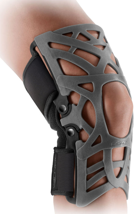 DonJoy Reaction Web Knee Support Brace with Compression Undersleeve: Grey, Medium/Large
