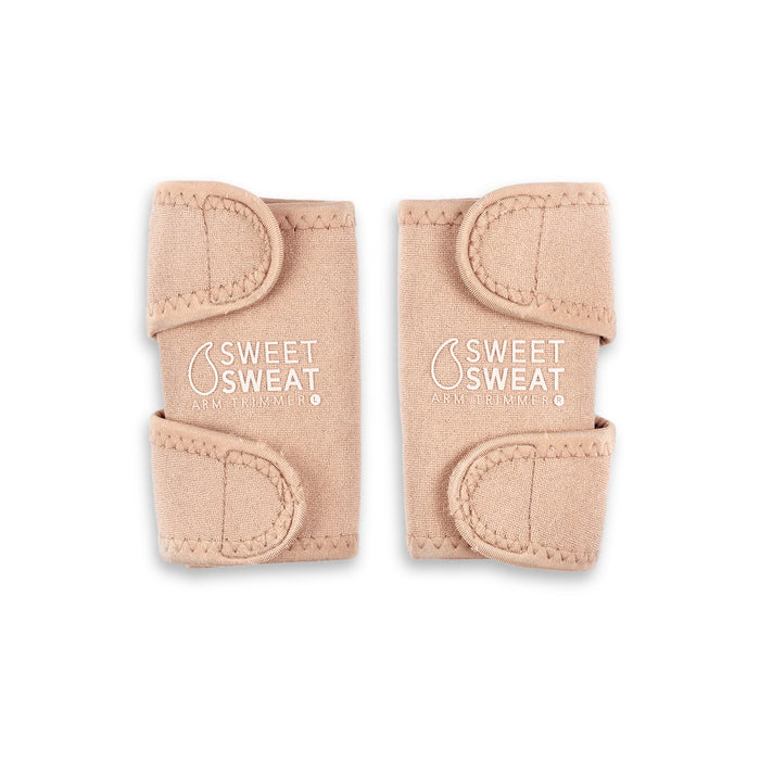 Sports Research Sweet Sweat Arm Trimmers for Men & Women | Increases Heat & Sweat Production to The Bicep Area (Stone, Large)