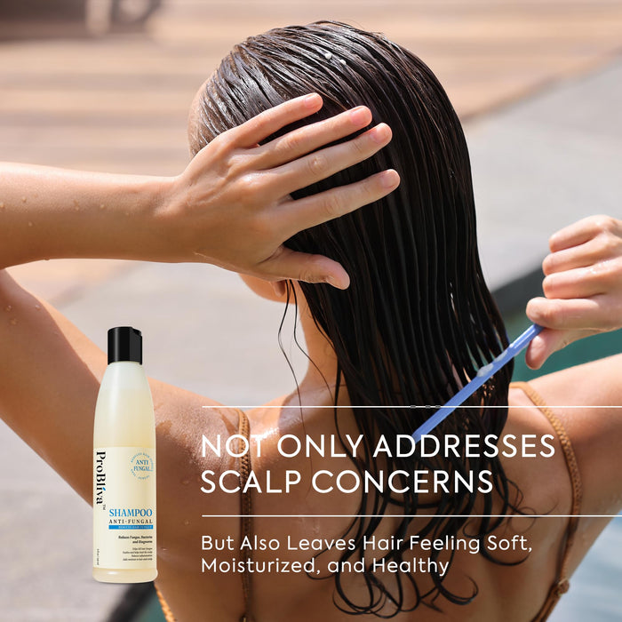 ProBliva Fungus Shampoo for Itchy Scalp and Hair Care - Helps Calm & Soothe Scalp with Natural Ingredients Emu Oil, Jojoba Oil, Coconut Oil